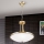 Lustr na řetězu AIDA 3xE27/60W/230V pr. 39,5 cm mosaz