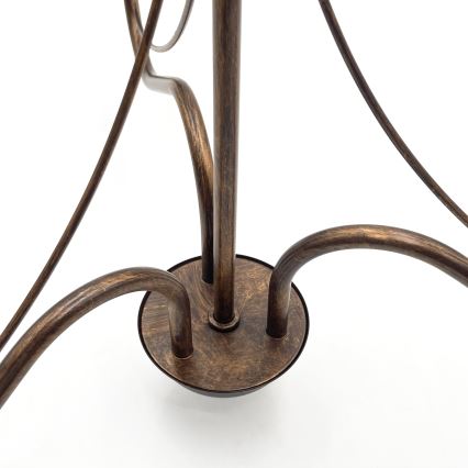 Lustr na řetězu ANTON 3xE14/15W/230V bronzová