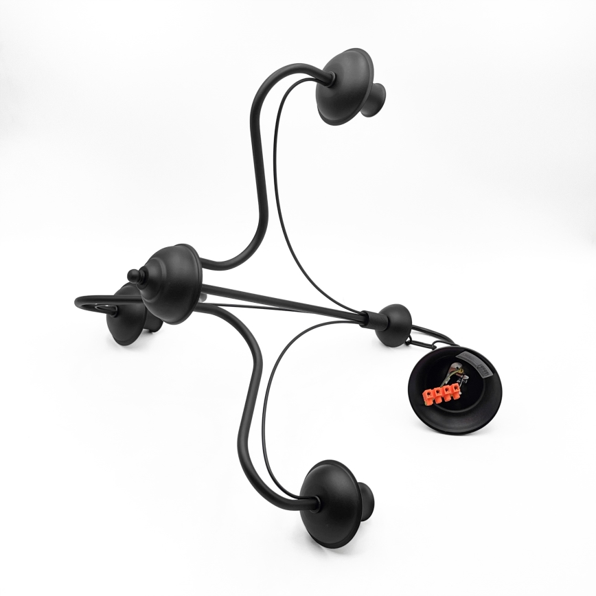 Lustr na řetězu ANTON 3xE14/15W/230V černá