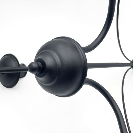 Lustr na řetězu ANTON 3xE14/15W/230V černá