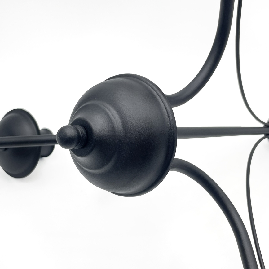 Lustr na řetězu ANTON 3xE14/15W/230V černá