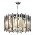 Lustr na řetězu CRYSTALLINE 6xE14/40W/230V lesklý chrom