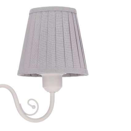 Lustr na řetězu FIREZ 3xE27/40W/230V bílá/šedá