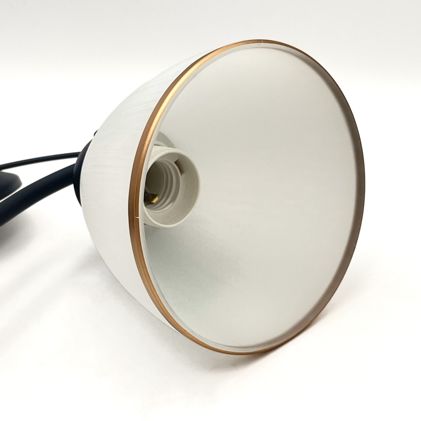 Lustr na řetězu RETRO 2xE27/60W/230V matná černá