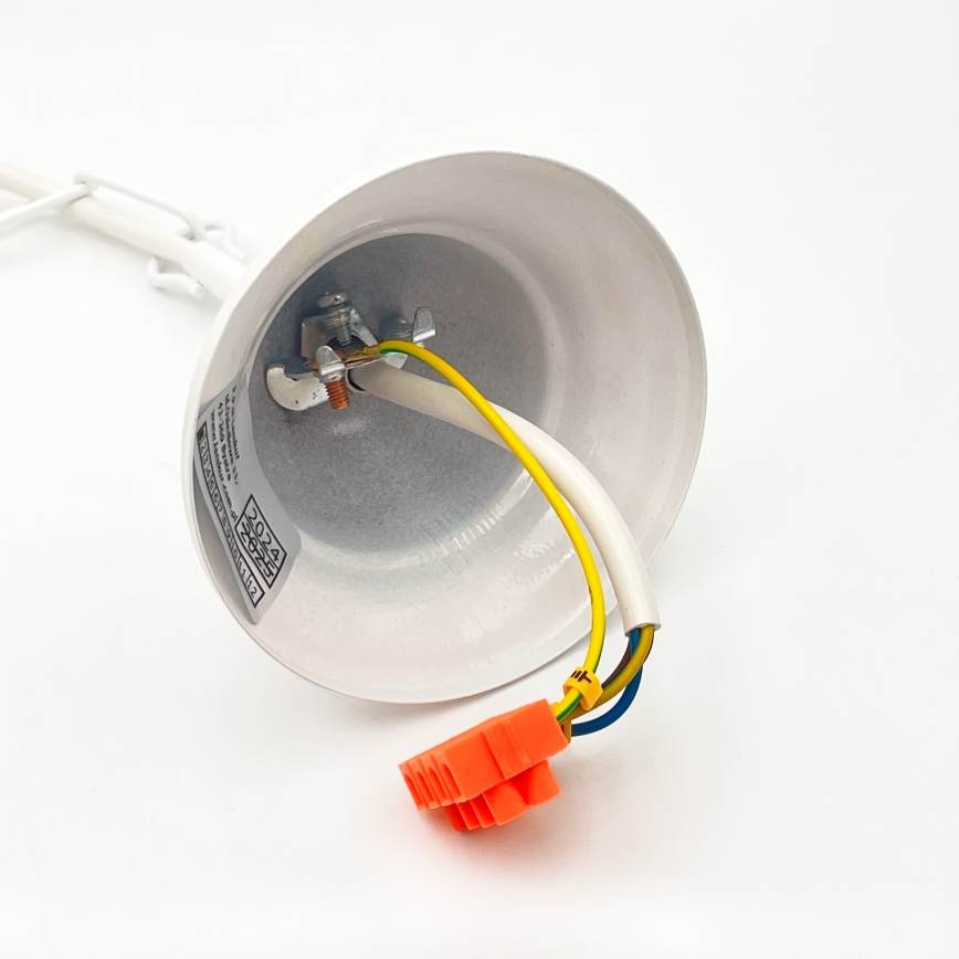 Lustr na řetězu RETRO 3xE27/60W/230V bílá/pestrobarevná