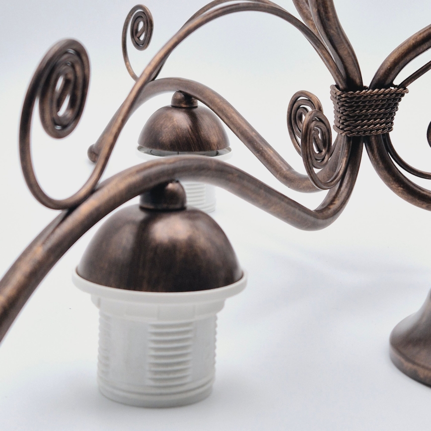 Lustr na řetězu RETRO II 3xE27/60W/230V bronz patina