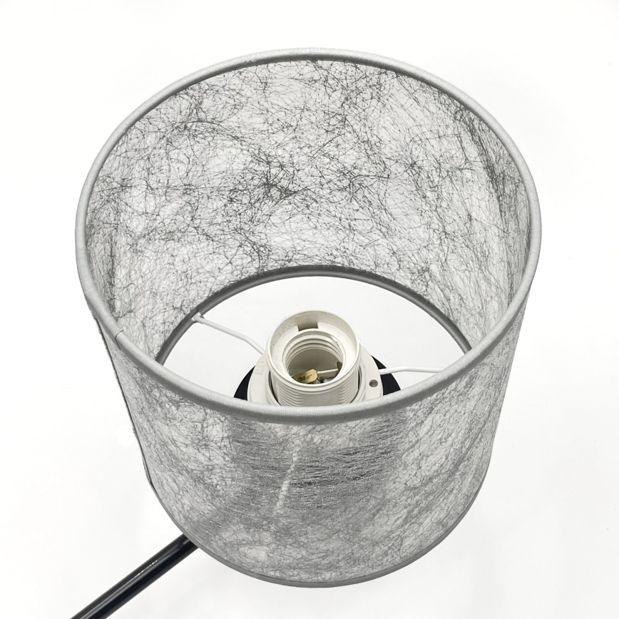 Lustr na řetězu ROSA 3xE27/60W/230V černá/šedá