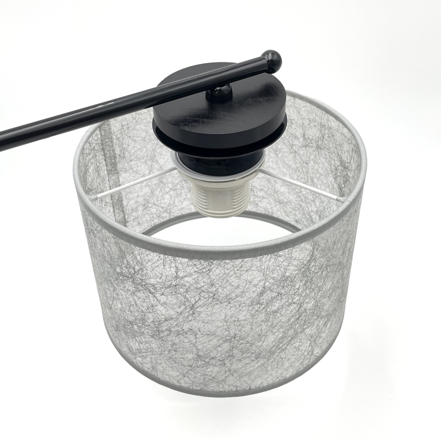 Lustr na řetězu ROSA 5xE27/60W/230V černá/šedá