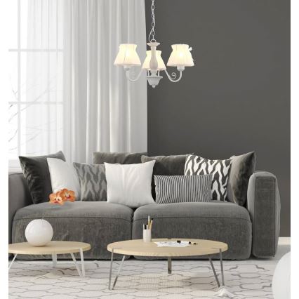 Lustr na řetězu ZEFIR 3xE27/40W/230V