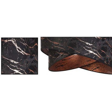 Lustr na tyči 1xE27/60W/230V černá/měděná