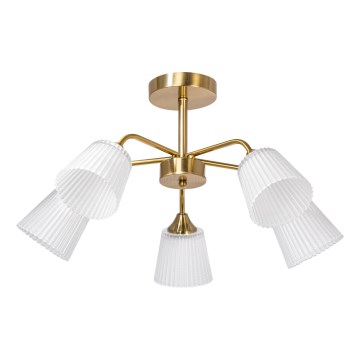 Lustr na tyči 5xE14/60W/230V zlatá