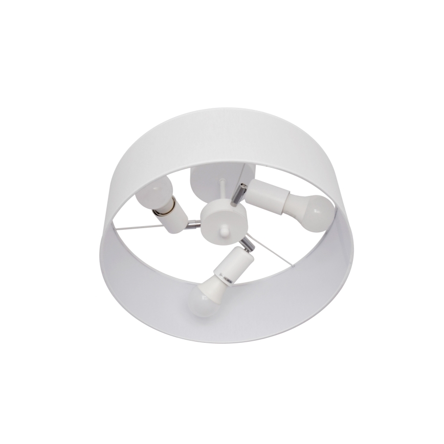 Lustr na tyči ALBA 3xE27/15W/230V bílá