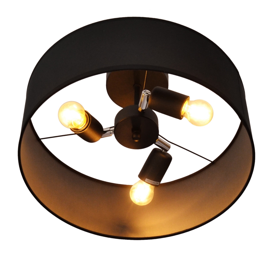 Lustr na tyči ALBA 3xE27/15W/230V černá