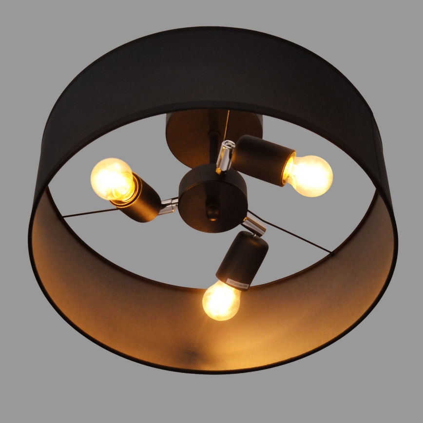 Lustr na tyči ALBA 3xE27/15W/230V černá
