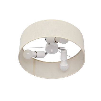 Lustr na tyči ALBA 3xE27/15W/230V krémová