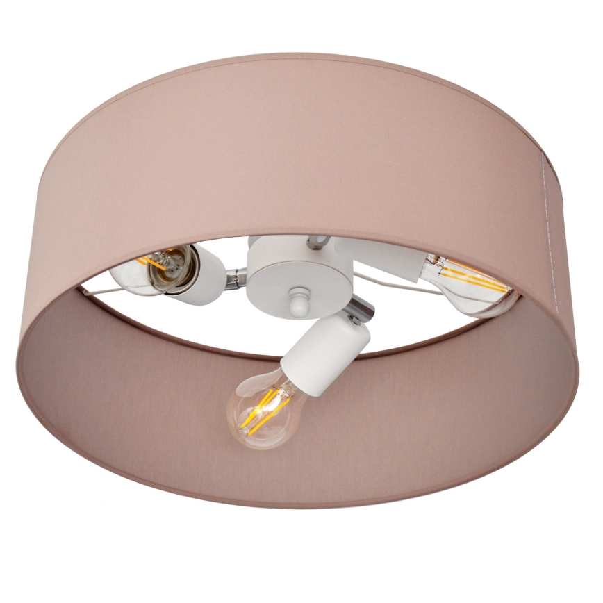 Lustr na tyči ALBA 3xE27/15W/230V růžová