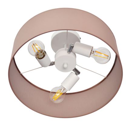 Lustr na tyči ALBA 3xE27/15W/230V růžová