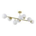 Lustr na tyči DORADO 8xE14/40W/230V zlatá