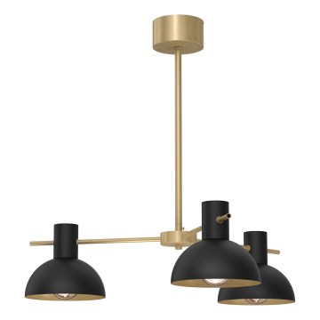 Lustr na tyči ESTATE MINI 3xE27/15W/230V černá