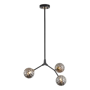 Lustr na tyči GALILEA 3xG9/15W/230V šedá