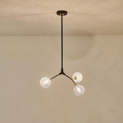 Lustr na tyči GALILEA 3xG9/15W/230V šedá