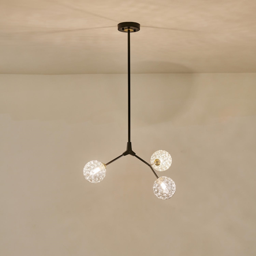 Lustr na tyči GALILEA 3xG9/15W/230V šedá