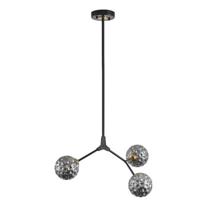 Lustr na tyči GALILEA 3xG9/15W/230V šedá
