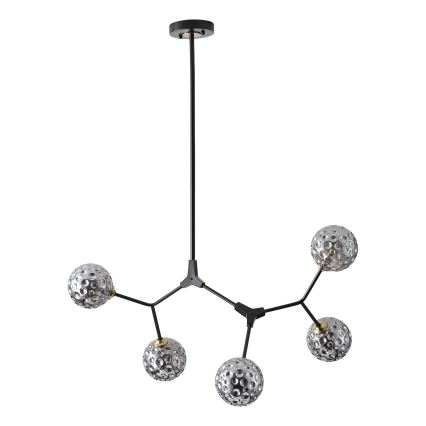 Lustr na tyči GALILEA 5xG9/15W/230V šedá