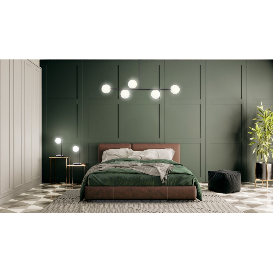 Lustr na tyči GAMA 5xG9/12W/230V černá