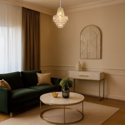 Lustr na tyči GEMMA 1xE27/60W/230V pr. 23 cm