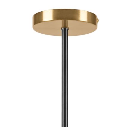 Lustr na tyči GEORGIA 3xG9/5W/230V zlatá/kouřová béžová