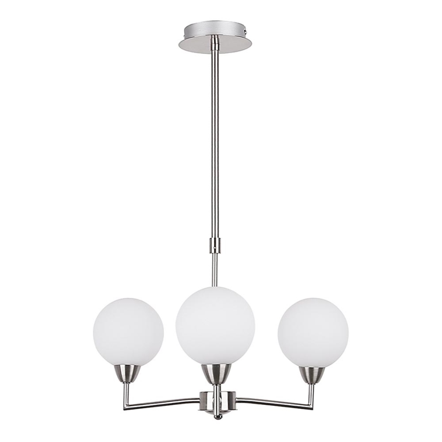 Lustr na tyči LOGOS 3xG9/25W/230V matný chrom