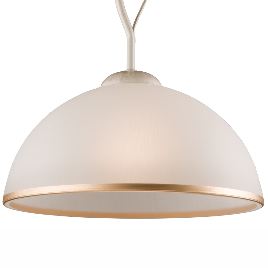 Lustr na tyči RETRO II 1xE27/60W/230V bílá patina