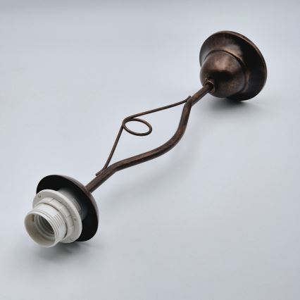 Lustr na tyči RETRO II 1xE27/60W/230V bronz patina