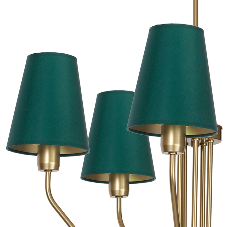 Lustr na tyči VICTORIA 5xE27/60W/230V zelená