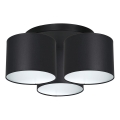 Lustr přisazený ARDEN 3xE27/60W/230V černá/bílá