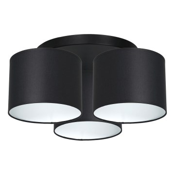 Lustr přisazený ARDEN 3xE27/60W/230V černá/bílá