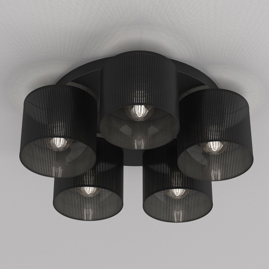 Lustr přisazený LOFT SHADE 5xE27/60W/230V černá