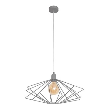 Lustr SATURN 1xE27/15W/230V šedá