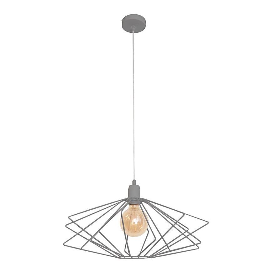 Lustr SATURN 1xE27/15W/230V šedá