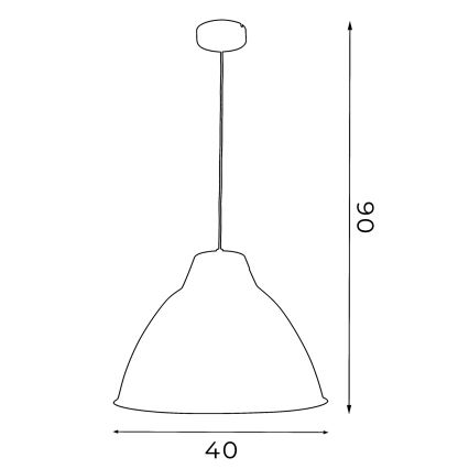 Lustr SKAL 1xE27/60W/230V buk