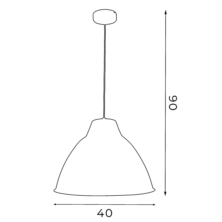 Lustr SKAL 1xE27/60W/230V buk