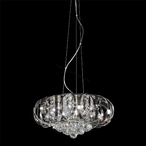 LUXERA 46043 - Závěsný lustr RAMZES 10xG4/20W/230V
