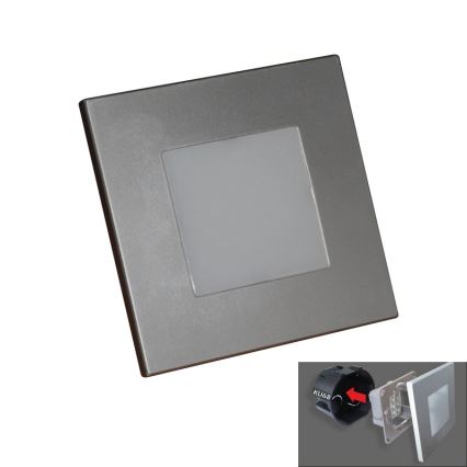 Luxera 48302 - LED Nástěnné schodišťové svítidlo 16xLED/1W/230V
