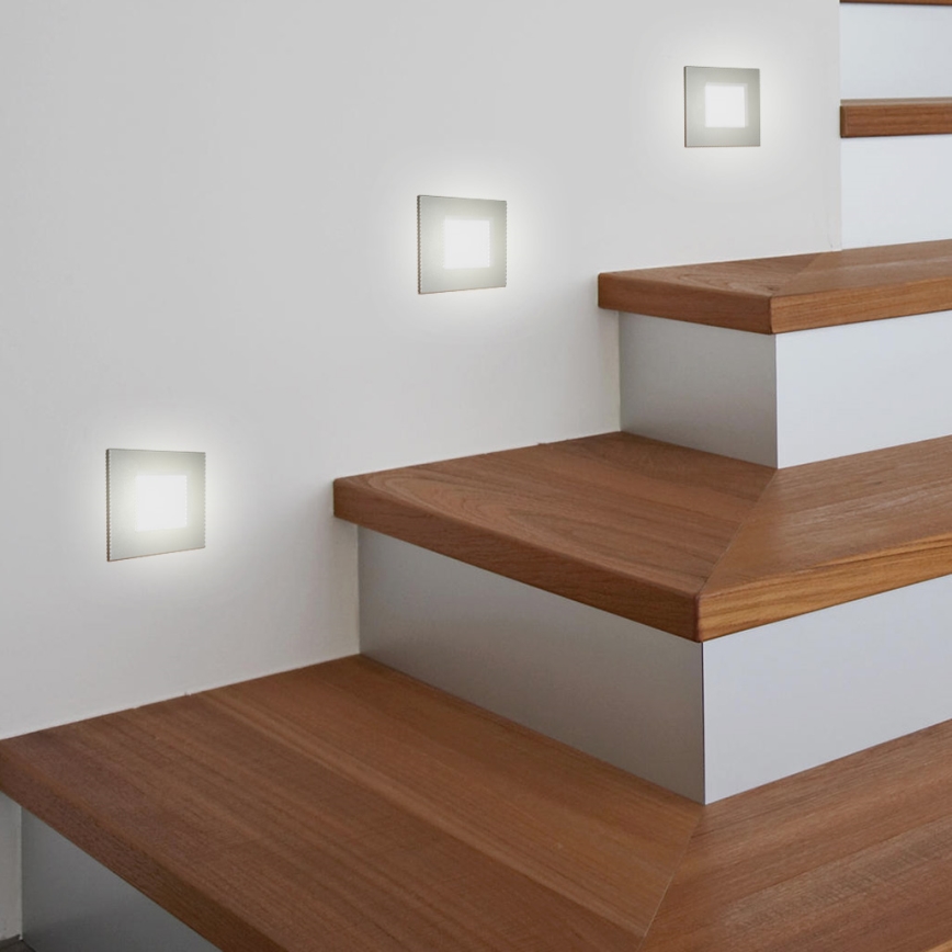 LUXERA 48302 - LED Nástěnné schodišťové svítidlo 16xLED/1W/230V