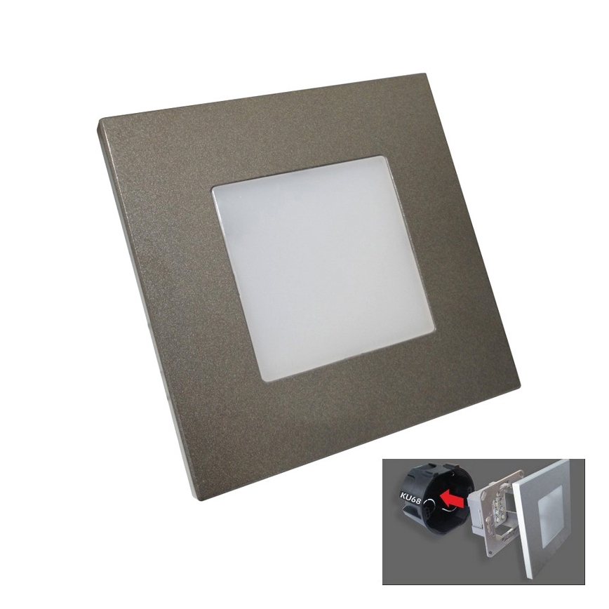 Luxera 48305 - LED orientační svítidlo STEP LIGHT 16xLED/1W/230V