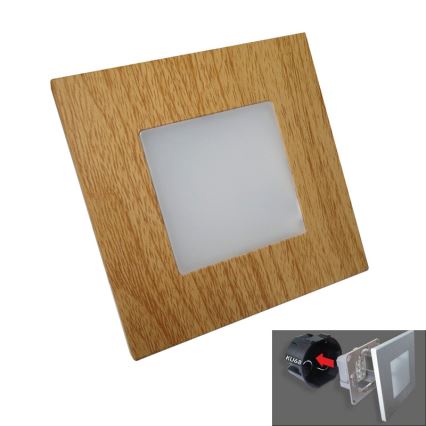 Luxera 48307 - LED orientační svítidlo STEP LIGHT 16xLED/1W/230V
