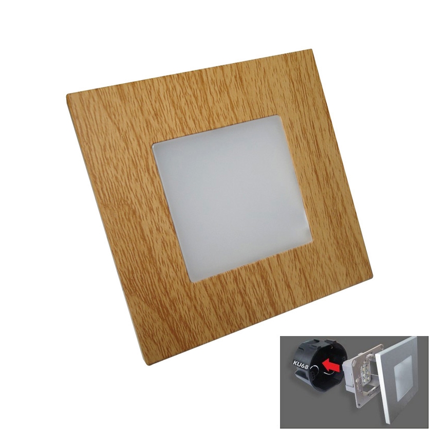 Luxera 48307 - LED orientační svítidlo STEP LIGHT 16xLED/1W/230V