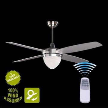 LUXERA 67001 - Stropní ventilátor se světlem YORK 2xE27/60W/230V