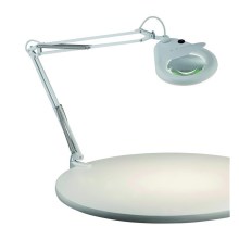 Markslöjd 100852 - Stolní lampa s lupou FAGERNES T5 G10q/22W/230V